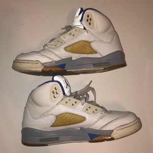 Air Jordan 5 White & SportBlue